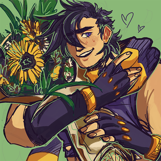 Colored Sketch of Joseph Joestar